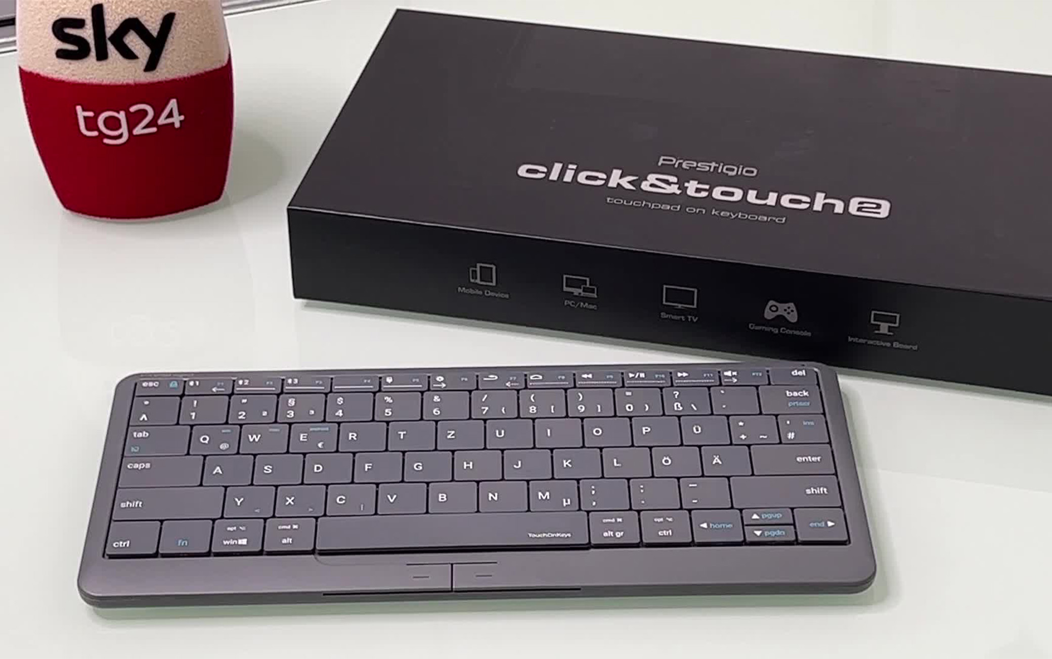 Click&Touch2, Prestigio presenta la tastiera portatile e touch